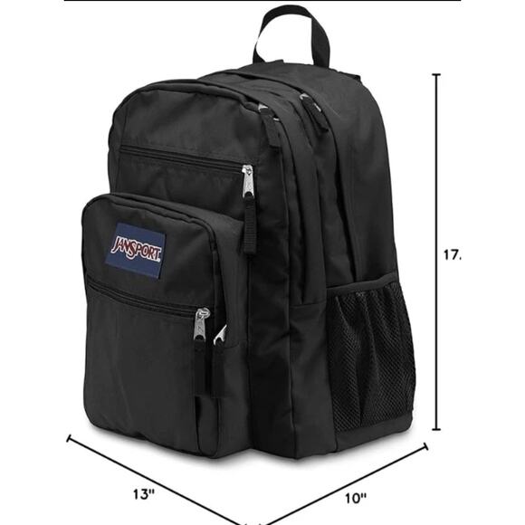 JanSport 17.5" Big Student Backpack - Black - Picture 6 of 7